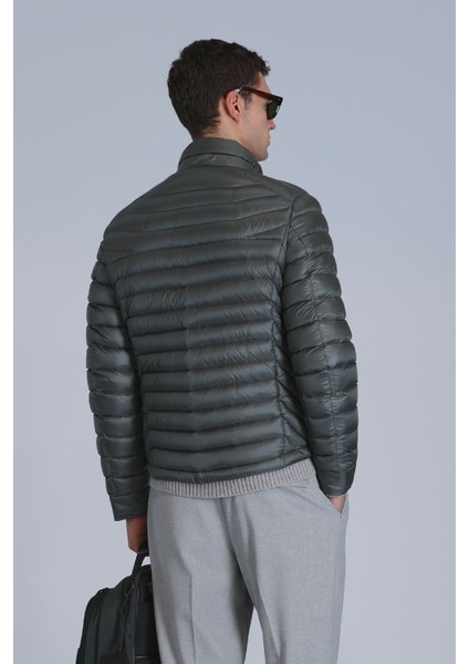 Andy Kaz Tüyü Erkek Mont Siyah