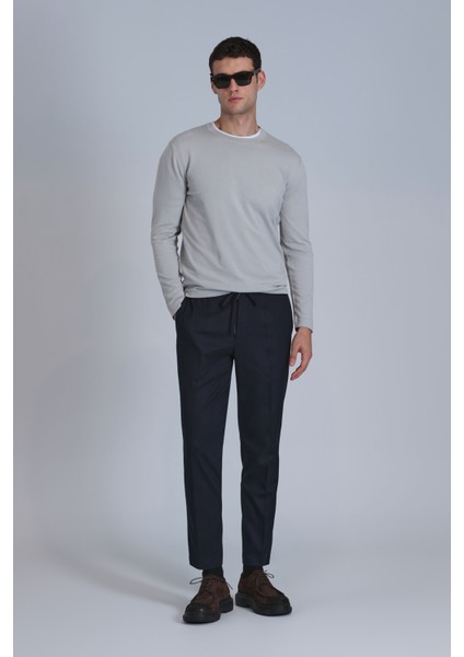 Glen Spor Erkek Chino Pantolon Slim Fit Siyah