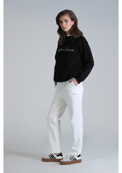 Loved Kadın Örme Sweatshırt Siyah fırsatları