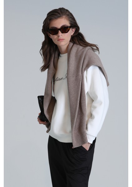 Loved Kadın Örme Sweatshırt