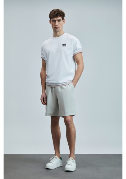 Moon Erkek Şort Eşofman Siyah