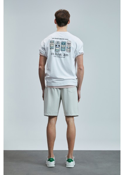 Moon Erkek Şort Eşofman Siyah