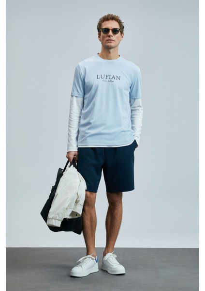 Moon Erkek Şort Eşofman Siyah