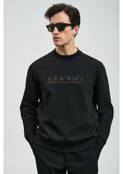 Luther Erkek Sweatshirt Siyah