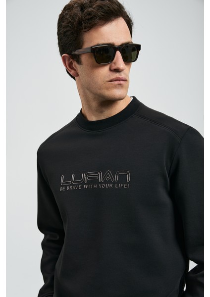 Luther Erkek Sweatshirt Siyah fırsatları