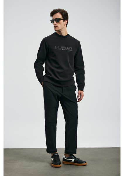Luther Erkek Sweatshirt Siyah indirimleri