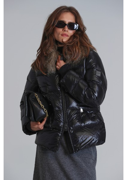 Klemantın Kaz Tüyü Kadın Mont modelleri