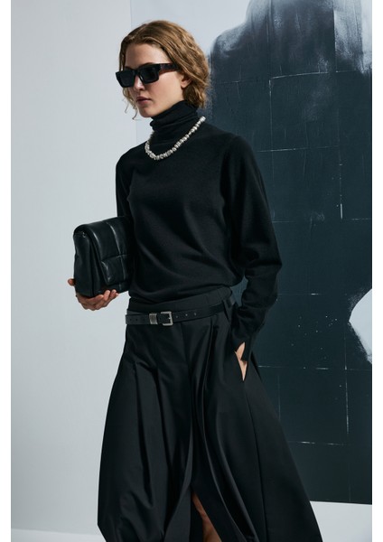 Harper Kadın Kazak Siyah