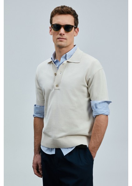 Fresh Erkek Pamuklu Kazak Lacivert