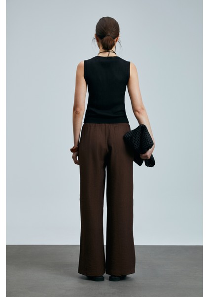 Emma Kadın Keten Karışımlı Kazak Siyah