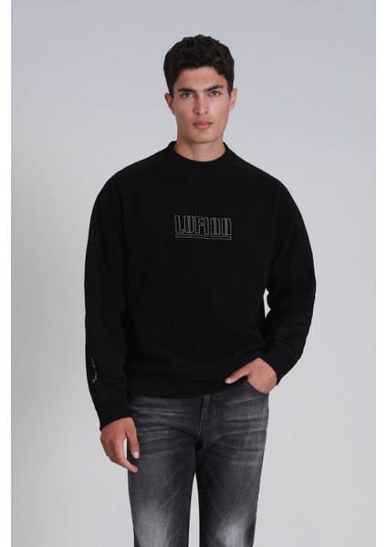 Vıler Erkek Sweatshirt Siyah