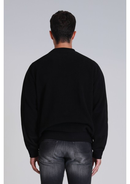 Vıler Erkek Sweatshirt Siyah