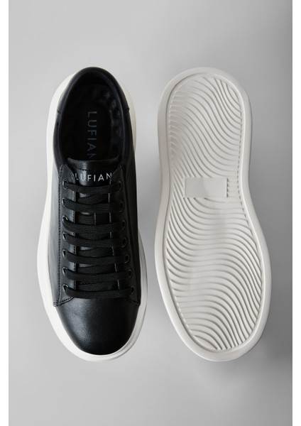 Gage Erkek Deri Sneaker Ayakkabı Siyah indirimleri