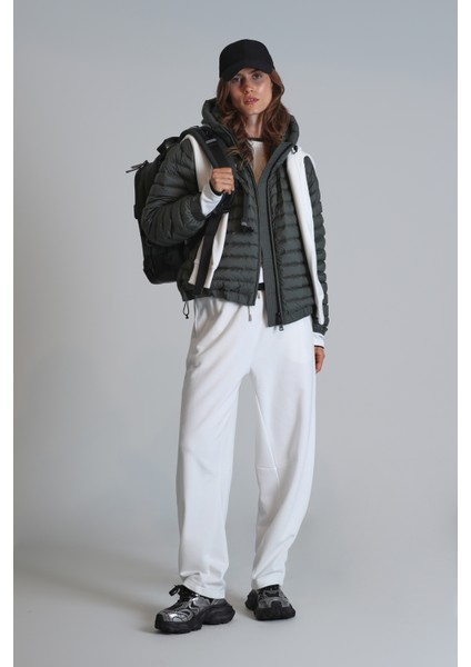 Elen Kaz Tüyü Kadın Mont Siyah fırsatları