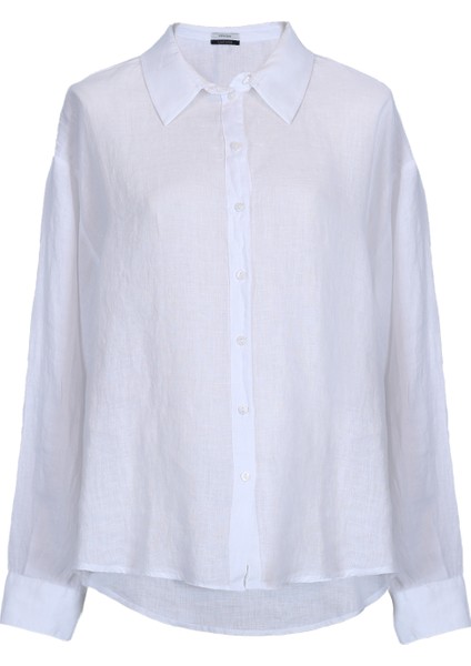 Barrı Kadın Keten Gömlek