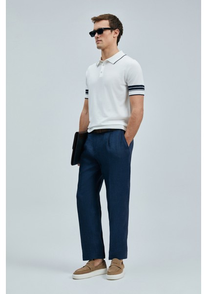 Alberto Smart Erkek Chino Pantolon Comfort Pileli Lacivert indirimleri