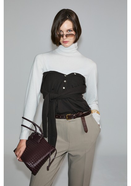 Harper Kadın Kazak Siyah