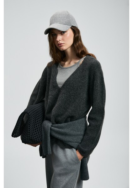 Lında Kadın Kazak Antrasit