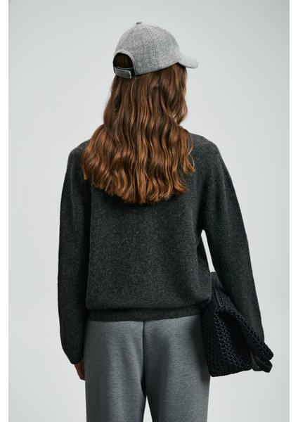 Lında Kadın Kazak Antrasit