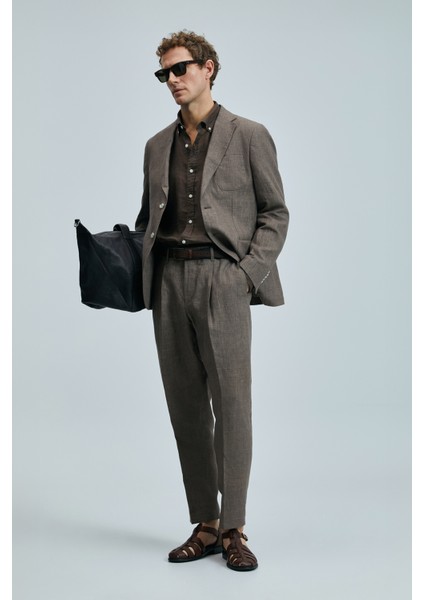 Alberto Smart Erkek Chino Pantolon Comfort Pileli Lacivert indirimleri