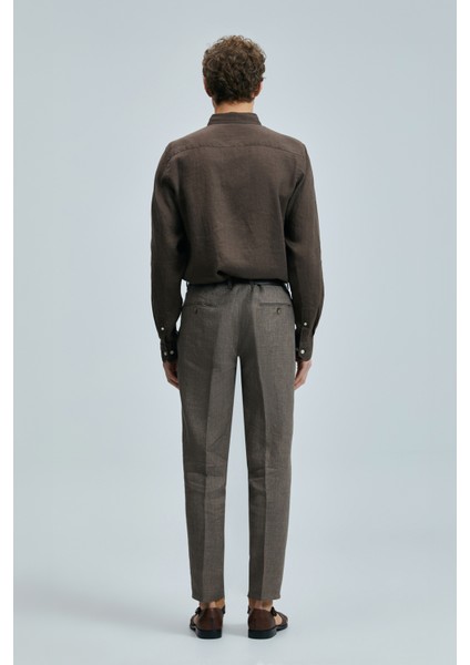 Alberto Smart Erkek Chino Pantolon Comfort Pileli Lacivert