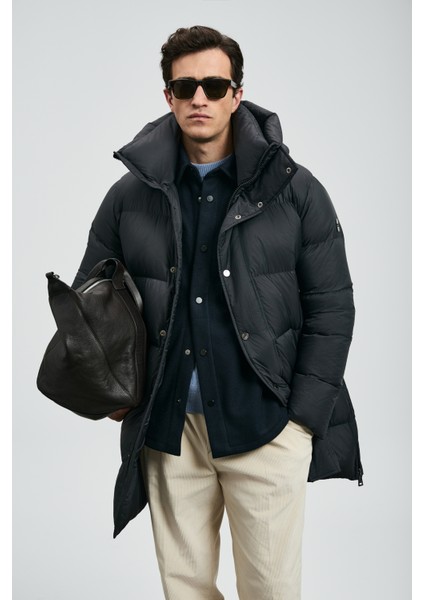 Vıctor Kaz Tüyü Erkek Mont Siyah fiyatları