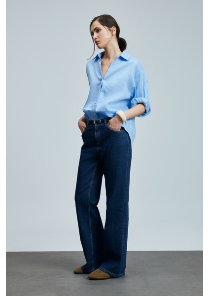 Juturna Kadın Keten Gömlek