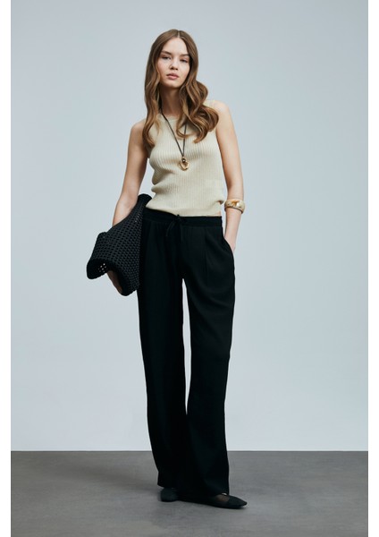 Emma Kadın Keten Karışımlı Kazak Siyah fiyatları