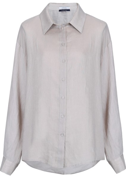 Barrı Kadın Keten Gömlek