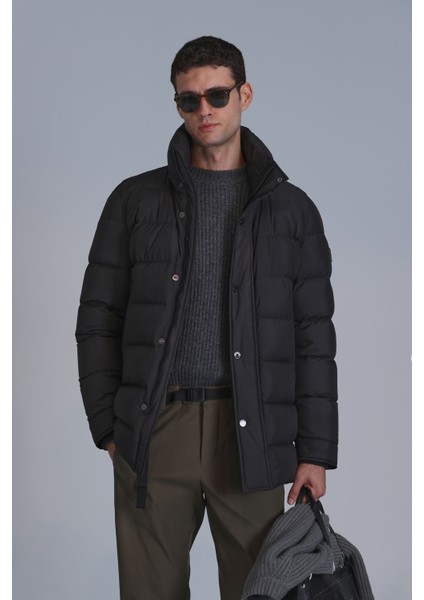 Rıld Kaz Tüyü Erkek Mont Siyah modelleri
