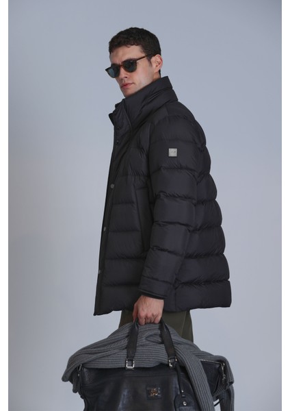 Rıld Kaz Tüyü Erkek Mont Siyah indirimleri
