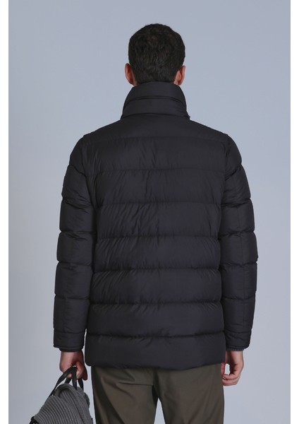 Rıld Kaz Tüyü Erkek Mont Siyah