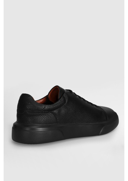 Tommy Erkek Deri Sneaker Ayakkabı Siyah modelleri