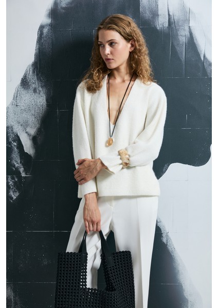 Lında Kadın Kazak Antrasit modelleri