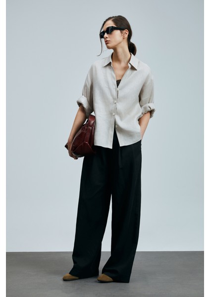 Juturna Kadın Keten Gömlek fırsatları