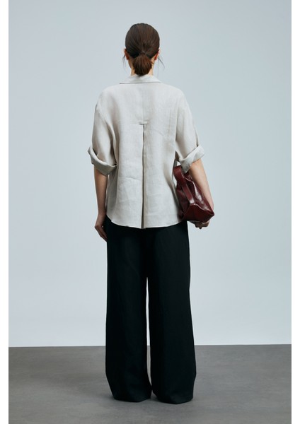 Juturna Kadın Keten Gömlek