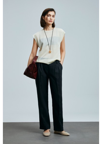 Pearl Kadın Kazak Siyah