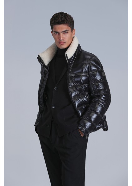 Mark Kaz Tüyü Erkek Mont Siyah indirimleri