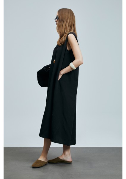 Grace Kadın Lyocell Karışımlı Keten Elbise modelleri