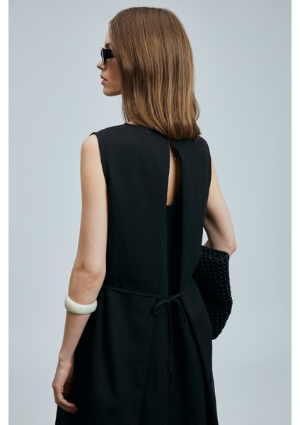 Grace Kadın Lyocell Karışımlı Keten Elbise indirimleri