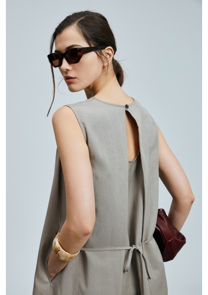 Grace Kadın Lyocell Karışımlı Keten Elbise indirimleri