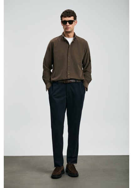 Drew Erkek Basic Gömlek Regular Fit Lacivert