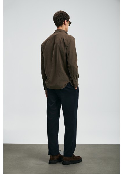 Drew Erkek Basic Gömlek Regular Fit Lacivert