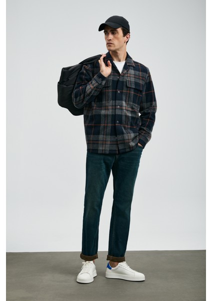 Laon Erkek Basic Gömlek Regular Fit Lacivert fırsatları