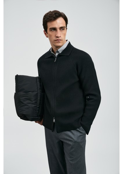 Amber Erkek Hırka Siyah