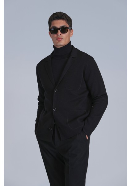 Leader Erkek Hırka Siyah modelleri