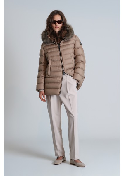 Elıt Kaz Tüyü Kadın Mont Siyah fiyatları