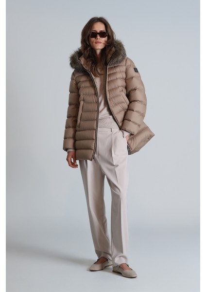 Elıt Kaz Tüyü Kadın Mont Siyah indirimleri