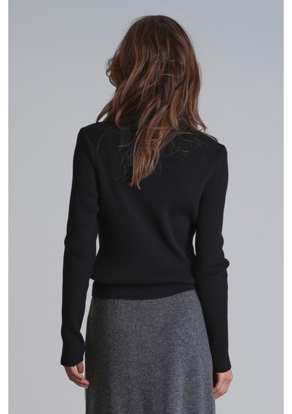 Gale Kadın Kazak Siyah