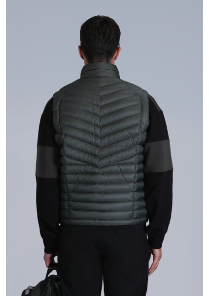 Axel Kaz Tüyü Erkek Yelek Siyah